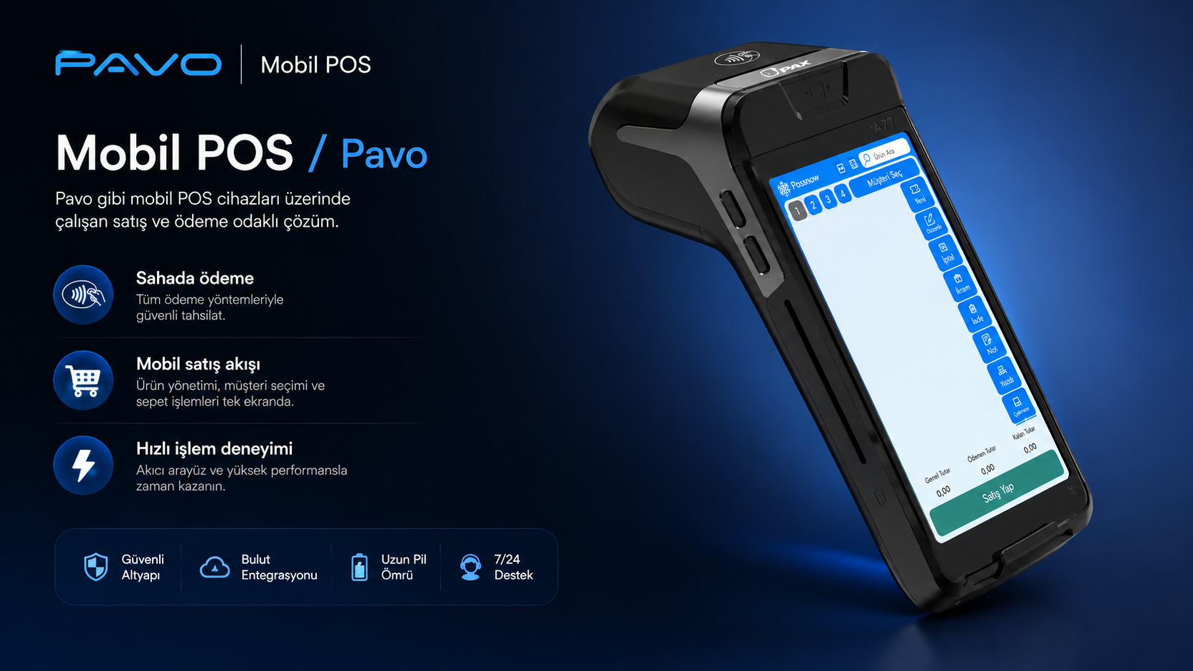 Possnow Mobil POS ve Pavo çözümü